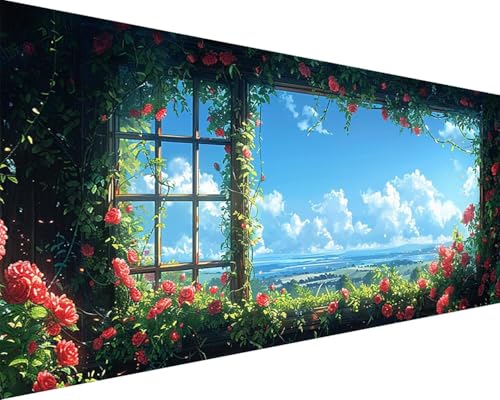 Malen Nach Zahlen Erwachsene Blume Malen Nach Zahlen Fensterbank Paint by Numbers Farbige Leinwand mit Pinselset Acrylfarben Kreativ Set für Kinder, Home Wand Deko Wohnzimmer Geschenke 40x80cm x4-186 Malen Nach Zahlen Erwachsene Blume Malen Nach Zahlen Fensterbank Paint by Numbers Farbige Leinwand mit Pinselset Acrylfarben Kreativ Set für Kinder, Home Wand Deko Wohnzimmer Geschenke 40x80cm x4-186 von BAIYAACO