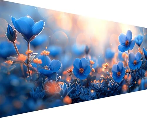 Malen Nach Zahlen Erwachsene Blume Malen Nach Zahlen Landschaft Paint by Numbers Farbige Leinwand mit Pinselset Acrylfarben Kreativ Set für Kinder, Home Wand Deko Wohnzimmer Geschenke 100x200cm b4-121 von BAIYAACO