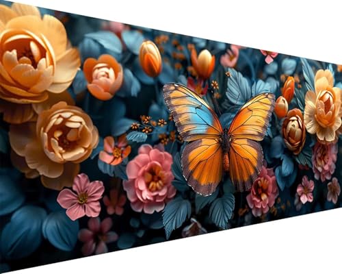 Malen Nach Zahlen Erwachsene Blume Malen Nach Zahlen Schmetterling Paint by Numbers Farbige Leinwand mit Pinselset Acrylfarben Kreativ Set für Erwachsene, Home Wand Deko Wohnzimmer 40x80cm i4-24P Malen Nach Zahlen Erwachsene Blume Malen Nach Zahlen Schmetterling Paint by Numbers Farbige Leinwand mit Pinselset Acrylfarben Kreativ Set für Erwachsene, Home Wand Deko Wohnzimmer 40x80cm i4-24P von BAIYAACO