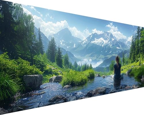 Malen Nach Zahlen Erwachsene Landschaft Malen Nach Zahlen Berg Paint by Numbers Farbige Leinwand mit Pinselset Acrylfarben Kreativ Set für Kinder, Home Wand Deko Wohnzimmer Geschenke 30x60cm i4-117 Malen Nach Zahlen Erwachsene Landschaft Malen Nach Zahlen Berg Paint by Numbers Farbige Leinwand mit Pinselset Acrylfarben Kreativ Set für Kinder, Home Wand Deko Wohnzimmer Geschenke 30x60cm i4-117 von BAIYAACO