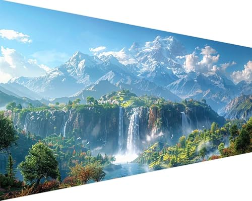 Malen Nach Zahlen Erwachsene Landschaft Malen Nach Zahlen Berg Paint by Numbers Farbige Leinwand mit Pinselset Acrylfarben Kreativ Set für Kinder, Home Wand Deko Wohnzimmer Geschenke 50x100cm l4-113 Malen Nach Zahlen Erwachsene Landschaft Malen Nach Zahlen Berg Paint by Numbers Farbige Leinwand mit Pinselset Acrylfarben Kreativ Set für Kinder, Home Wand Deko Wohnzimmer Geschenke 50x100cm l4-113 von BAIYAACO