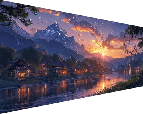 Malen Nach Zahlen Erwachsene Landschaft Malen Nach Zahlen Sternenhimmel Paint by Numbers Farbige Leinwand mit Pinselset Acrylfarben Kreativ Set für Erwachsene, Home Wand Deko Geschenke 80x160cm t4-228 Malen Nach Zahlen Erwachsene Landschaft Malen Nach Zahlen Sternenhimmel Paint by Numbers Farbige Leinwand mit Pinselset Acrylfarben Kreativ Set für Erwachsene, Home Wand Deko Geschenke 80x160cm t4-228 von BAIYAACO