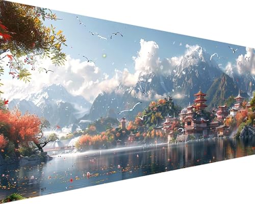 Malen Nach Zahlen Erwachsene Landschaft Malen Nach Zahlen Wolke Paint by Numbers Farbige Leinwand mit Pinselset Acrylfarben Kreativ Set für Kinder, Home Wand Deko Wohnzimmer Geschenke 100x200cm k4-5P Malen Nach Zahlen Erwachsene Landschaft Malen Nach Zahlen Wolke Paint by Numbers Farbige Leinwand mit Pinselset Acrylfarben Kreativ Set für Kinder, Home Wand Deko Wohnzimmer Geschenke 100x200cm k4-5P von BAIYAACO