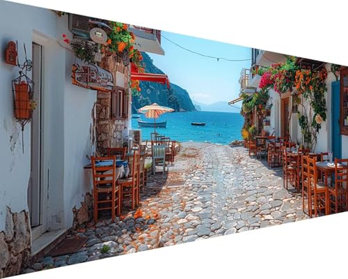 Malen Nach Zahlen Erwachsene Straße Malen Nach Zahlen Meer Paint by Numbers Farbige Leinwand mit Pinselset Acrylfarben Kreativ Set für Erwachsene, Home Wand Deko Wohnzimmer Geschenke 100x200cm r4-63 Malen Nach Zahlen Erwachsene Straße Malen Nach Zahlen Meer Paint by Numbers Farbige Leinwand mit Pinselset Acrylfarben Kreativ Set für Erwachsene, Home Wand Deko Wohnzimmer Geschenke 100x200cm r4-63 von BAIYAACO