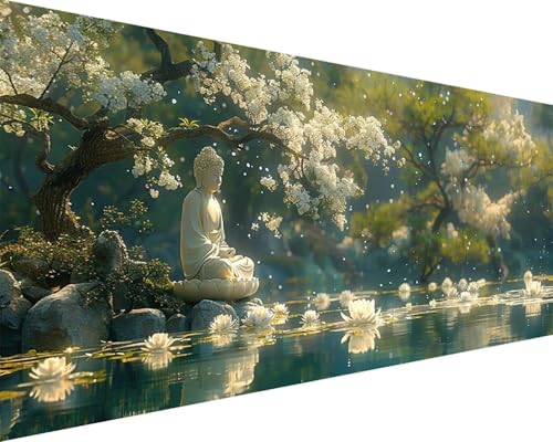 Malen Nach Zahlen Erwachsene Zen Malen Nach Zahlen Blume Paint by Numbers Farbige Leinwand mit Pinselset Acrylfarben Kreativ Set für Erwachsene, Home Wand Deko Wohnzimmer Geschenke 30x60cm m4-10B Malen Nach Zahlen Erwachsene Zen Malen Nach Zahlen Blume Paint by Numbers Farbige Leinwand mit Pinselset Acrylfarben Kreativ Set für Erwachsene, Home Wand Deko Wohnzimmer Geschenke 30x60cm m4-10B von BAIYAACO