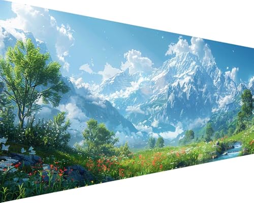 Malen Nach Zahlen Landschaft Malen Nach Zahlen Erwachsene Berg Paint by Numbers Kits mit 3 - Pinseln und Acrylfarben Handgemalt Ölgemälde Farbige Leinwand Set, Geschenke für Frauen 50x100cm a3-146 Malen Nach Zahlen Landschaft Malen Nach Zahlen Erwachsene Berg Paint by Numbers Kits mit 3 - Pinseln und Acrylfarben Handgemalt Ölgemälde Farbige Leinwand Set, Geschenke für Frauen 50x100cm a3-146 von BAIYAACO