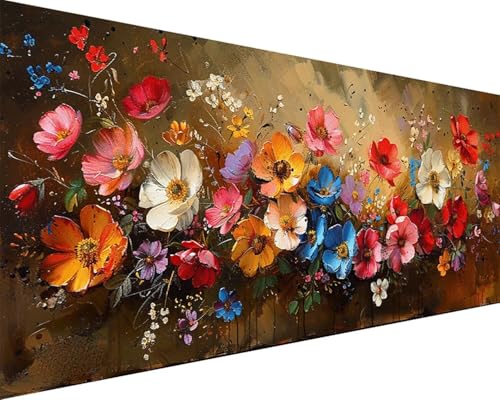 Malen Nach Zahlen Landschaft Malen Nach Zahlen Erwachsene Blume Paint by Numbers Kits mit 3 - Pinseln und Acrylfarben Handgemalt Ölgemälde Farbige Leinwand Set, Geschenke für Frauen 50x100cm k3-188 Malen Nach Zahlen Landschaft Malen Nach Zahlen Erwachsene Blume Paint by Numbers Kits mit 3 - Pinseln und Acrylfarben Handgemalt Ölgemälde Farbige Leinwand Set, Geschenke für Frauen 50x100cm k3-188 von BAIYAACO