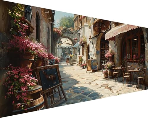 Malen Nach Zahlen Stadt Malen Nach Zahlen Erwachsene Straße Paint by Numbers mit 3 Pinseln und Acrylfarben Handgemalt Ölgemälde Farbige Leinwand Set, Geschenke für Frauen, Zimmer Deko 50x100cm h3-106 Malen Nach Zahlen Stadt Malen Nach Zahlen Erwachsene Straße Paint by Numbers mit 3 Pinseln und Acrylfarben Handgemalt Ölgemälde Farbige Leinwand Set, Geschenke für Frauen, Zimmer Deko 50x100cm h3-106 von BAIYAACO