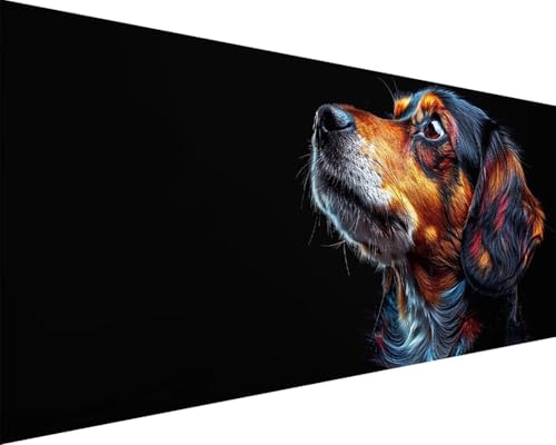 Malen Nach Zahlen Tier Malen Nach Zahlen Erwachsene Hund Paint by Numbers Kits mit 3 Pinseln und Acrylfarben Handgemalt Ölgemälde Farbige Leinwand Set, Geschenke für Frauen, Zimmer Deko40x80cm p3-18Q Malen Nach Zahlen Tier Malen Nach Zahlen Erwachsene Hund Paint by Numbers Kits mit 3 Pinseln und Acrylfarben Handgemalt Ölgemälde Farbige Leinwand Set, Geschenke für Frauen, Zimmer Deko40x80cm p3-18Q von BAIYAACO
