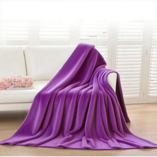 BAIYUNFC Kuscheldecke 110 x 120 cm Leicht, Weich, Atmungsaktiv, Wohn-Kuscheldecken für Mama, Frauen Und Freundin, Lila von BAIYUNFC