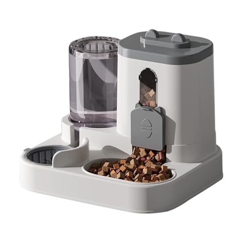 2-in-1 Automatischer Katzen Futter Wasserspender, Futterautomat, Großes Spenderset für Katzen, Kleine Hunde, Welpen, Hygienisch 2-in-1 Automatischer Katzen Futter Wasserspender, Futterautomat, Großes Spenderset für Katzen, Kleine Hunde, Welpen, Hygienisch von BAInuai