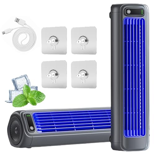 Portable Festberg Cooling Ace Klimaanlage, Quiet Desktop Tower Fan With 3 Speeds, For Bedroom, Kitchen & Office, Wall Mounted von BAInuai