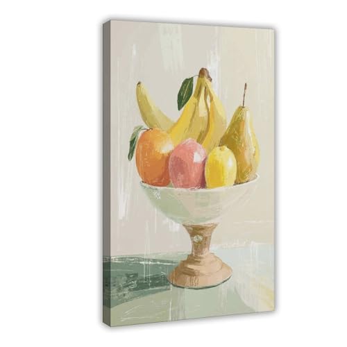 BAJHTGHG Bunte Obstschalen, Leinwand-Poster, Schlafzimmer, Dekoration, Landschaftsdekoration, Geschenk, 30 x 45 cm von BAJHTGHG