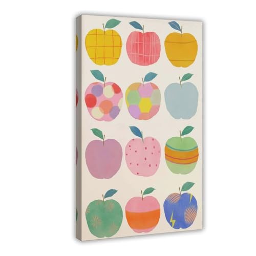 BAJHTGHG Bunter moderner Apfeldruck, Leinwand-Poster, Wandkunstdruck, Bild, Gemälde, 60 x 90 cm BAJHTGHG Bunter moderner Apfeldruck, Leinwand-Poster, Wandkunstdruck, Bild, Gemälde, 60 x 90 cm von BAJHTGHG