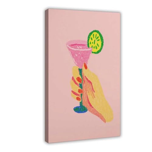 BAJHTGHG Buntes Cocktail-Leinwand-Poster, Schlafzimmerdekoration, Landschaftsdekoration, Geschenk, 20 x 30 cm BAJHTGHG Buntes Cocktail-Leinwand-Poster, Schlafzimmerdekoration, Landschaftsdekoration, Geschenk, 20 x 30 cm von BAJHTGHG