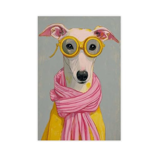 BAJHTGHG Cooles Hunde-Poster, Leinwand-Poster, Wandkunstdruck, Bild, Gemälde, 50 x 75 cm von BAJHTGHG