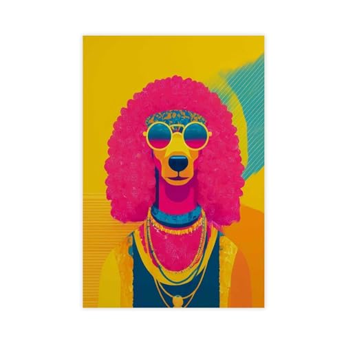 BAJHTGHG Cooles Hunde-Wandkunst-Poster, Leinwand-Poster, Wandkunstdruck, Bild, Gemälde, 40 x 60 cm von BAJHTGHG
