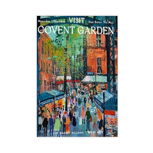 BAJHTGHG Covent Garten-Druck, Leinwand-Poster, Schlafzimmer, Dekoration, Landschaftsdekoration, Geschenk, 40 x 60 cm von BAJHTGHG
