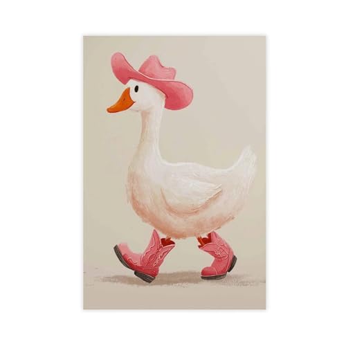 BAJHTGHG Cowboy-Ente, Wandkunstdruck, Leinwand, Poster, Wandkunstdruck, Bild, Gemälde, 60 x 90 cm BAJHTGHG Cowboy-Ente, Wandkunstdruck, Leinwand, Poster, Wandkunstdruck, Bild, Gemälde, 60 x 90 cm von BAJHTGHG