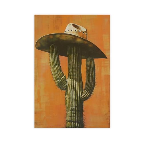 BAJHTGHG Cowboy-Kaktus-Poster, Leinwand-Poster, Wandkunstdruck, Bild, Gemälde, 50 x 75 cm BAJHTGHG Cowboy-Kaktus-Poster, Leinwand-Poster, Wandkunstdruck, Bild, Gemälde, 50 x 75 cm von BAJHTGHG