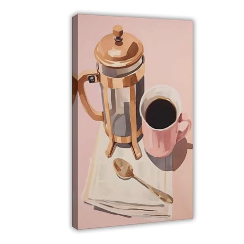 BAJHTGHG French Press Kaffee-Leinwand-Poster, Schlafzimmerdekoration, Landschaftsdekoration, Geschenk, 20 x 30 cm BAJHTGHG French Press Kaffee-Leinwand-Poster, Schlafzimmerdekoration, Landschaftsdekoration, Geschenk, 20 x 30 cm von BAJHTGHG
