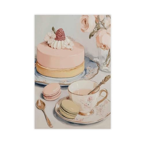 BAJHTGHG Kuchen-Poster, Motiv: Französische Patisserie, Leinwand, Poster, Schlafzimmer, Dekoration, Landschaftsdekoration, Geschenk, 30 x 45 cm BAJHTGHG Kuchen-Poster, Motiv: Französische Patisserie, Leinwand, Poster, Schlafzimmer, Dekoration, Landschaftsdekoration, Geschenk, 30 x 45 cm von BAJHTGHG