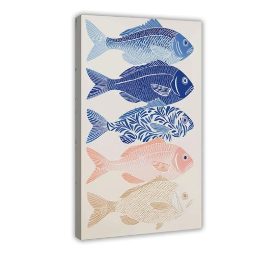 BAJHTGHG Kunstdruck auf Leinwand, Motiv: bunte Fische, modernes Poster, Schlafzimmer, Dekoration, Landschaftsdekoration, Geschenk, 60 x 90 cm BAJHTGHG Kunstdruck auf Leinwand, Motiv: bunte Fische, modernes Poster, Schlafzimmer, Dekoration, Landschaftsdekoration, Geschenk, 60 x 90 cm von BAJHTGHG