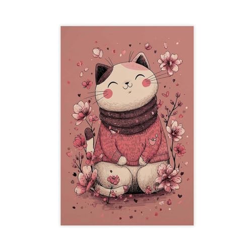 BAJHTGHG Kunstdruck auf Leinwand, Motiv: niedliche Katze, 30 x 45 cm BAJHTGHG Kunstdruck auf Leinwand, Motiv: niedliche Katze, 30 x 45 cm von BAJHTGHG