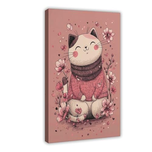 BAJHTGHG Kunstdruck auf Leinwand, Motiv: niedliche Katze, 50 x 75 cm BAJHTGHG Kunstdruck auf Leinwand, Motiv: niedliche Katze, 50 x 75 cm von BAJHTGHG