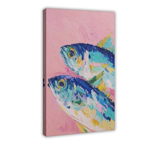 BAJHTGHG Kunstdruck auf Leinwand, buntes Fischmotiv, Schlafzimmer, Dekoration, Landschaftsdekoration, Geschenk, 30 x 45 cm BAJHTGHG Kunstdruck auf Leinwand, buntes Fischmotiv, Schlafzimmer, Dekoration, Landschaftsdekoration, Geschenk, 30 x 45 cm von BAJHTGHG