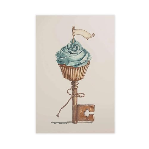 BAJHTGHG Leinwandposter mit Cupcake-Motiv, Schlafzimmer, Dekoration, Landschaftsdekoration, Geschenk, 50 x 75 cm BAJHTGHG Leinwandposter mit Cupcake-Motiv, Schlafzimmer, Dekoration, Landschaftsdekoration, Geschenk, 50 x 75 cm von BAJHTGHG