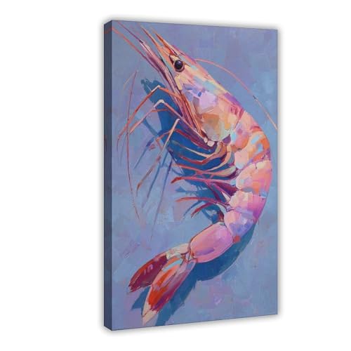 BAJHTGHG Leinwandposter mit bunten Garnelen, Wandkunstdruck, Bild, Gemälde, 30 x 45 cm BAJHTGHG Leinwandposter mit bunten Garnelen, Wandkunstdruck, Bild, Gemälde, 30 x 45 cm von BAJHTGHG