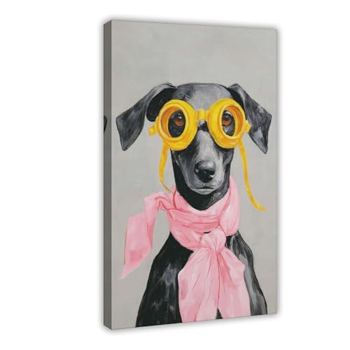 BAJHTGHG Leinwandposter mit lustigem Hund, Wandkunstdruck, Gemälde, 50 x 75 cm BAJHTGHG Leinwandposter mit lustigem Hund, Wandkunstdruck, Gemälde, 50 x 75 cm von BAJHTGHG