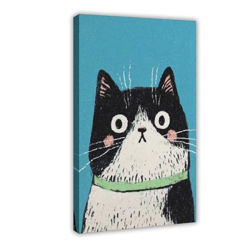 BAJHTGHG Lustiges Katzen-Poster, Leinwand-Poster, Wandkunstdruck, Bild, Gemälde, 30 x 45 cm BAJHTGHG Lustiges Katzen-Poster, Leinwand-Poster, Wandkunstdruck, Bild, Gemälde, 30 x 45 cm von BAJHTGHG