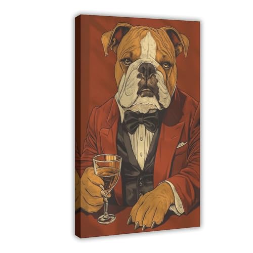 BAJHTGHG Poster auf Leinwand, Motiv: Bulldogge, Schlafzimmer, Dekoration, Landschaftsdekoration, Geschenk, 20 x 30 cm BAJHTGHG Poster auf Leinwand, Motiv: Bulldogge, Schlafzimmer, Dekoration, Landschaftsdekoration, Geschenk, 20 x 30 cm von BAJHTGHG