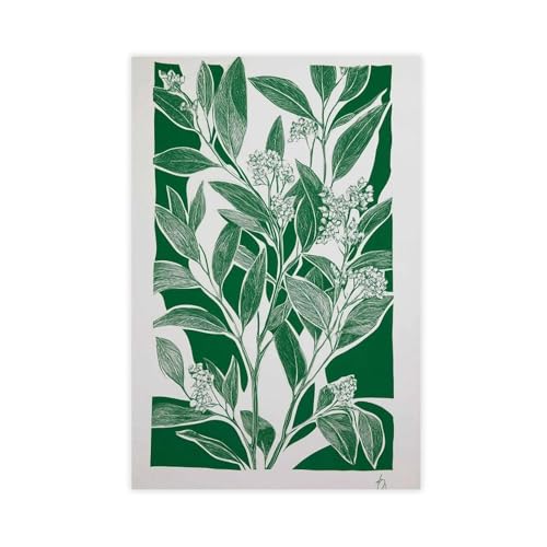 BAJHTGHG Poster auf Leinwand, Motiv: Grüne Botanik, Wandkunstdruck, Bild, Gemälde, 40 x 60 cm BAJHTGHG Poster auf Leinwand, Motiv: Grüne Botanik, Wandkunstdruck, Bild, Gemälde, 40 x 60 cm von BAJHTGHG
