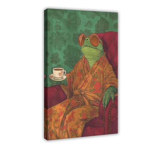BAJHTGHG Poster auf Leinwand, Motiv: Schildkröte, Schlafzimmer, Dekoration, Landschaftsdekoration, Geschenk, 30 x 45 cm von BAJHTGHG