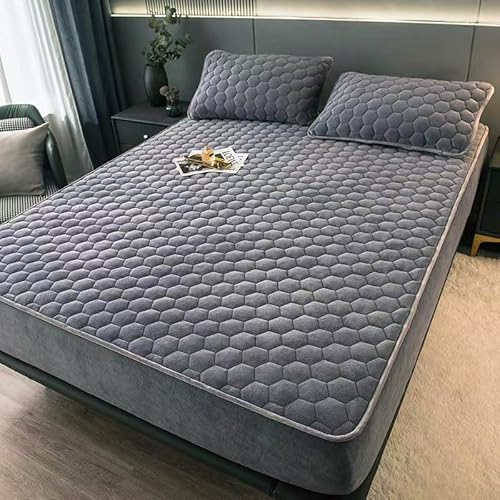 BAJIN Extratiefes Doppelbett Einzelbett 100% gebürstete Mikrofaser, sehr weich, seidig glatt und knitterfrei,120x200+25cm von BAJIN