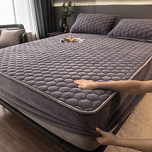 BAJIN Matratzen-Bett-Schoner mit Spannumrandung | Auch für Boxspring-Betten und Wasser-Betten geeignet | Microfaser | 100% Polyester | Matratzen-Auflage,180x200+30cm von BAJIN