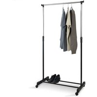 Ausziehbarer Teleskop-Garderobenständer Mit Rollen, 80 X 42 X 155 Cm, 69064 von BAKAJI