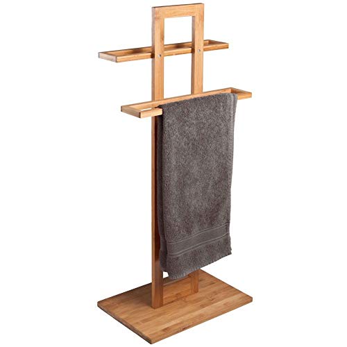 BAKAJI Holz-Handtücher, Bambusholz, natürlich, 37 x 25 x 85 cm von BAKAJI