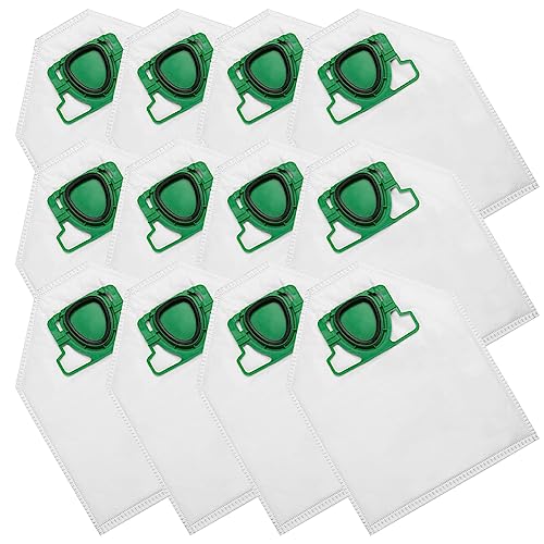 BAKAJI Set mit 12 Ersatzbeuteln für Kobold Staubsauger, kompatible Beutel für Staubsauger, austauschbare Beutel von höchster Qualität (VK200 - VK200S, Weiß) von BAKAJI