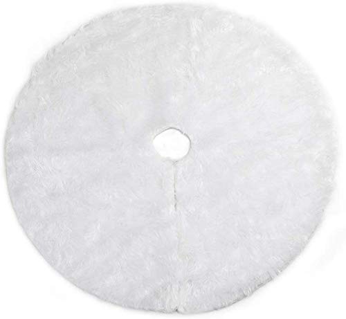 BAKAJI Weihnachtsbaum-Abdeckung, Durchmesser 78 cm, aus weichem Plüschstoff, weiß, Schnee-Effekt, Weihnachtsdekoration BAKAJI Weihnachtsbaum-Abdeckung, Durchmesser 78 cm, aus weichem Plüschstoff, weiß, Schnee-Effekt, Weihnachtsdekoration von BAKAJI