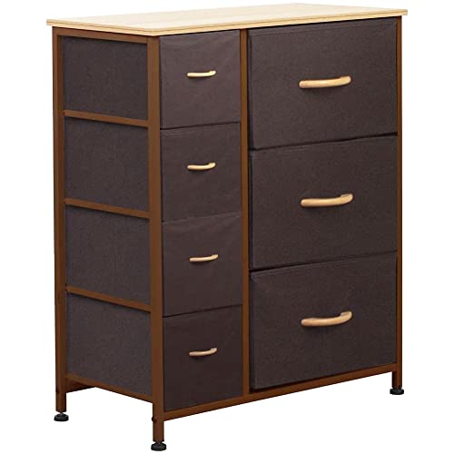 BAKAJI schubladenschrank, MDF-Platte, braun, 72,5x61,5x30cm von BAKAJI