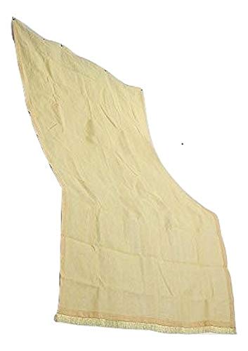 Bakaji Sonnensegel aus HDPE, strapazierfähig, UV-Schutz 90% für Balkon und Veranda mit Ringen zum Aufhängen in Beige (140 x 300 cm) von BAKAJI