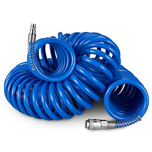 Komprimierter Luftschlauch 15 m Anschluss Einfache schnelle Intuitiver Kompressor Druckschlauch Spiralschlauch Verstärkter Schlauch Flexible Leichte Flexible Verdrehung 360 Grad Komprimierter Luftschlauch 15 m Anschluss Einfache schnelle Intuitiver Kompressor Druckschlauch Spiralschlauch Verstärkter Schlauch Flexible Leichte Flexible Verdrehung 360 Grad von BAKAJI