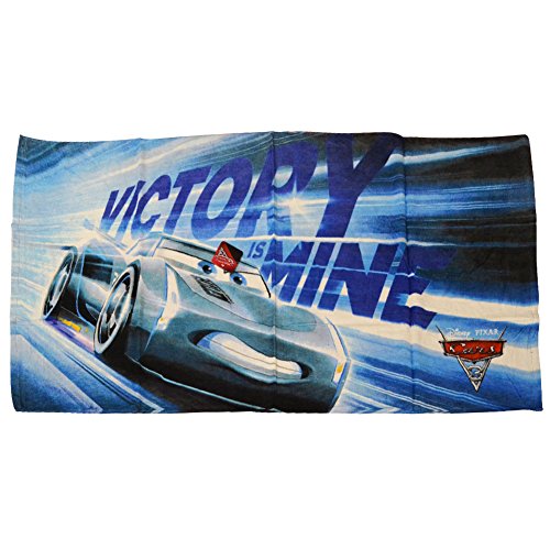 BAKAJI Strandtuch Cars Jackson Storm Disney Badetuch 140 x 70 cm von BAKAJI