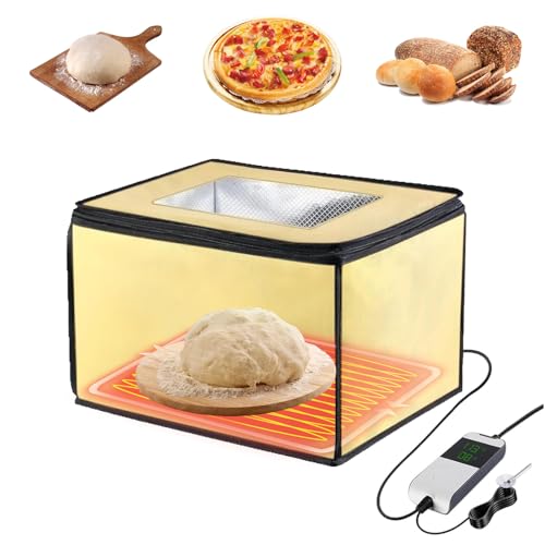Brot Gärbox Sauerteig, Brot Gärbox mit Heizung und NTC Temperatursensor, Brot Gärschrank, Elektrischer Gärkasten für Brot mit Einstellbare Temperatur und Timer für Teig, zum Backen, Gären von BAKENLON