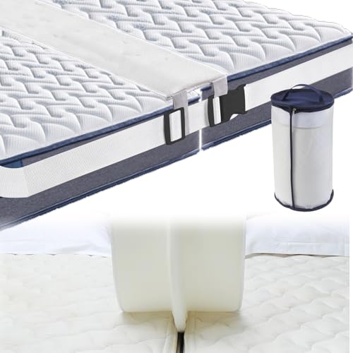 BAKENLON Liebesbrücke für Matratzen mit Spanngurt (200 * 30 cm), Matratzenbrücke und Matratzenkeil, Matratzen Ritzenfüller für Besucherritze alle Bettgrößen Matratzenverbinder (Mit Waschbarem Bezug) von BAKENLON