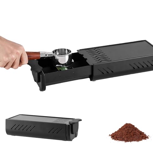 Espresso Klopfbox Schublade, Edelstahl Kaffee Abklopfbehälter Sudschublade mit Rutschfeste Füße, Kaffee Klopf Box Behälter für Cafés, Heimküchen, Büros von BAKENLON